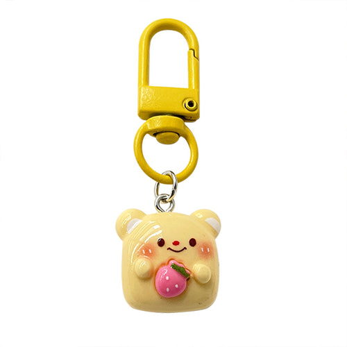 Cute Butter Bear 3D Resin Keychain